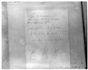 Ku Klux Klan note